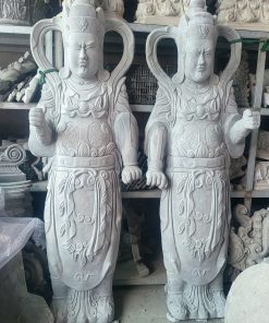 Mỹ Thuật Tuấn Anh sản xuất tượng hộ pháp xi măng theo nhiều kích thước, phù hợp với chùa, đền và các công trình tâm linh.