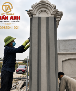 Trụ Cổng Biệt Thự Xi Măng Bê Tông