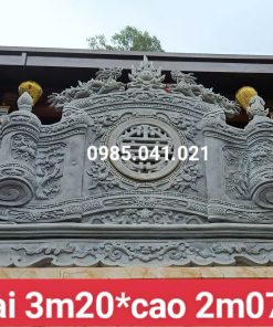 Alternative view of Bình Phong Cuốn Thư Xi Măng Cao Cấp Cho Nhà Thờ Họ, Từ Đường