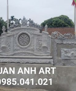 Bình Phong Cuốn Thư Xi Măng Cao Cấp Cho Nhà Thờ Họ, Từ Đường