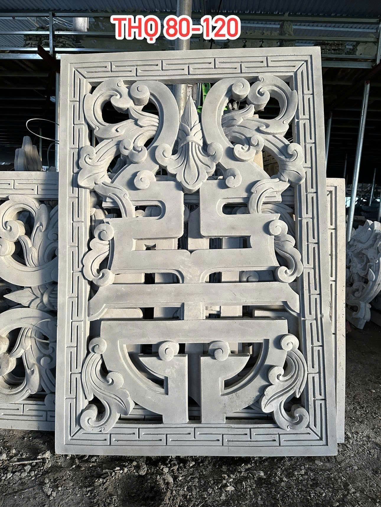 Chữ Thọ Xi Măng - Ảnh 5