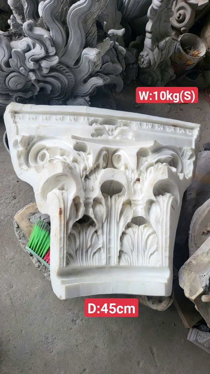 Khuôn silicon đầu cột xi măng chất lượng cao với hoa văn sắc nét, độ đàn hồi tốt, dễ tháo khuôn, phù hợp sản xuất hoa văn xi măng và bê tông tại Mỹ Thuật Tuấn Anh.